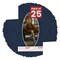 Navy Suede Mat Board for 8x16 Frames - Oval Opening for 6x12 Photos